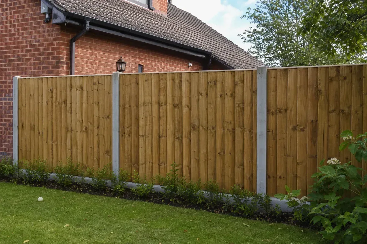 Garden fencing in Lichfield, Staffordshire